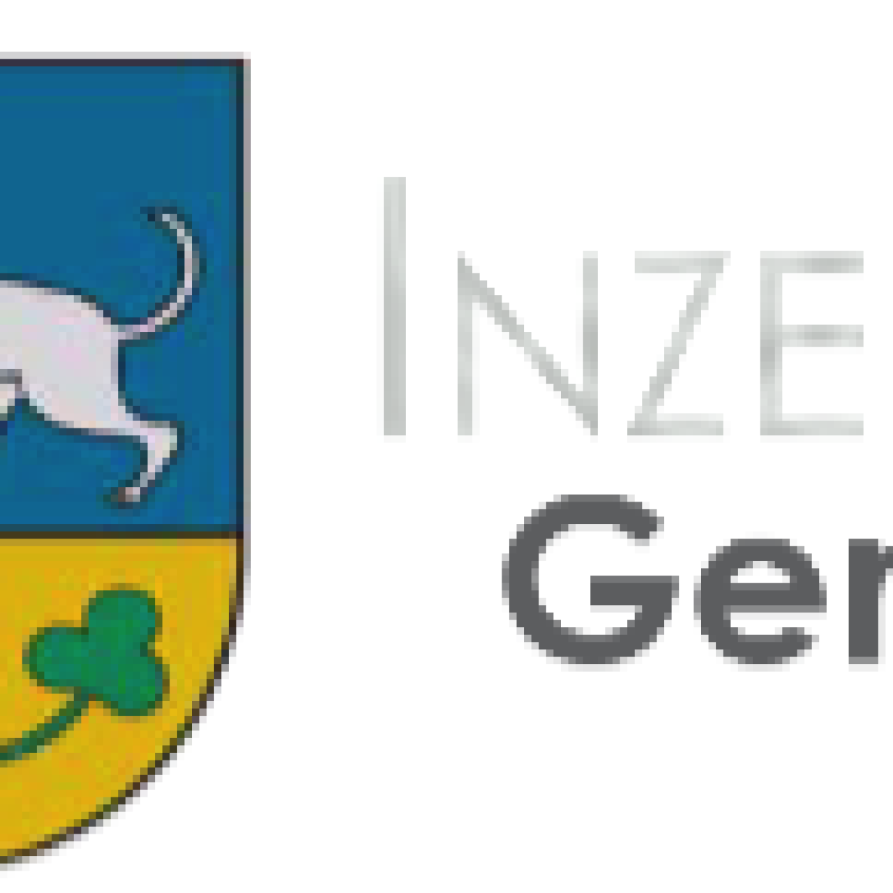 Kopfbereich Gemeindezeitung Inzersdorf mit Wappen und Schrift zweizeilig Inzersdorfer Gemeinde-Nachrichten